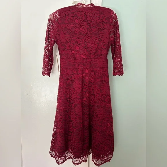 NWT Kiyonna mademoiselle lace floral cocktail dress XS - Picture 7 of 9